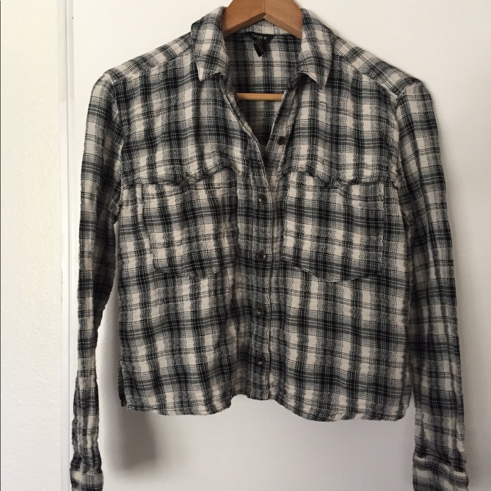Cropped Girly Flannel